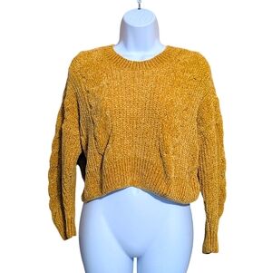 Luv Lane Cropped Chenille Sweater